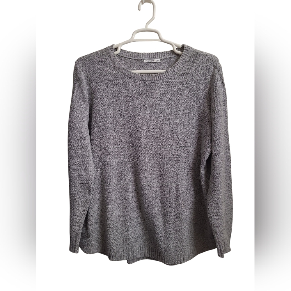 Pink Clover Gray Long Sleeve Women's Sweater